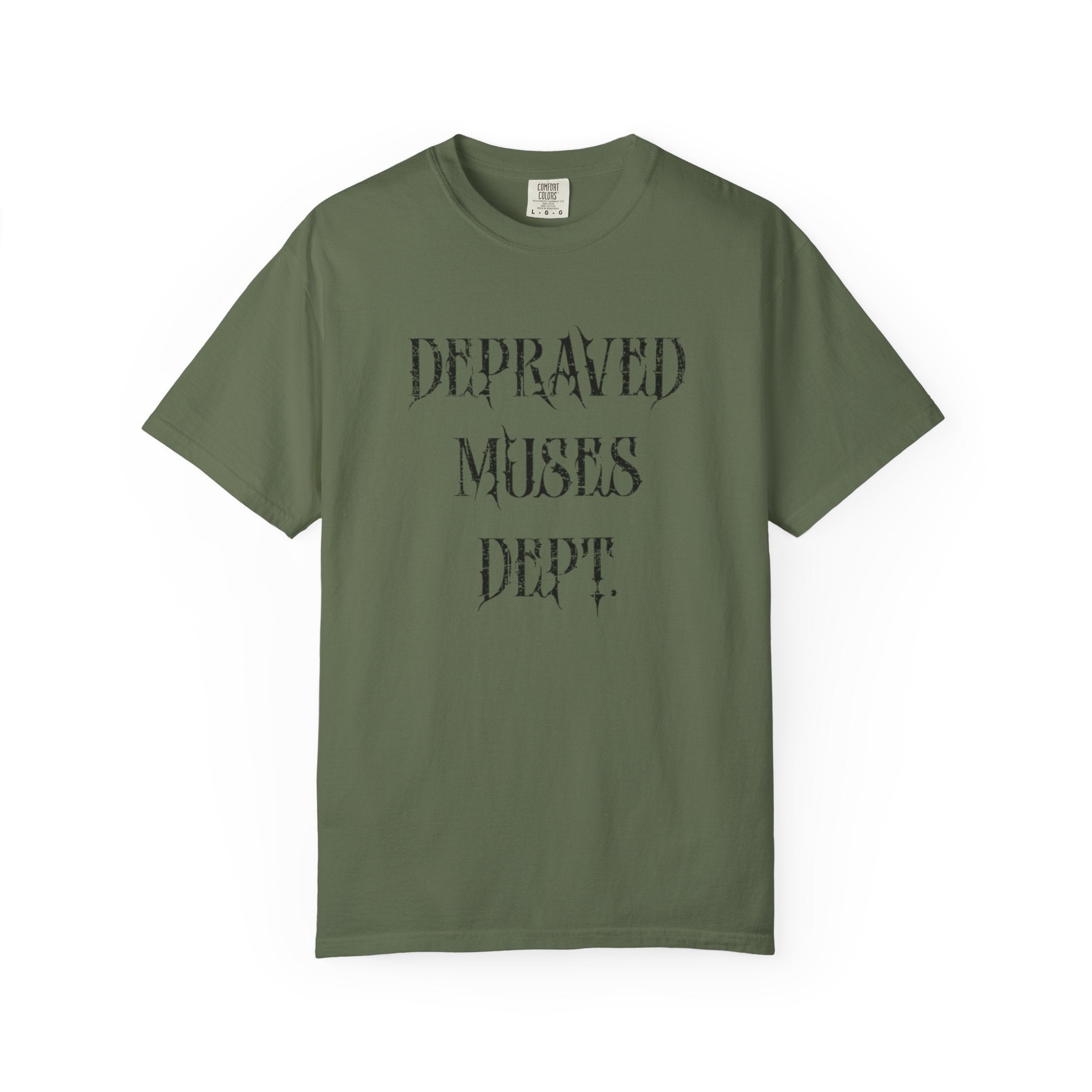 Depraved Muses Dept. Unisex Garment-Dyed T-shirt