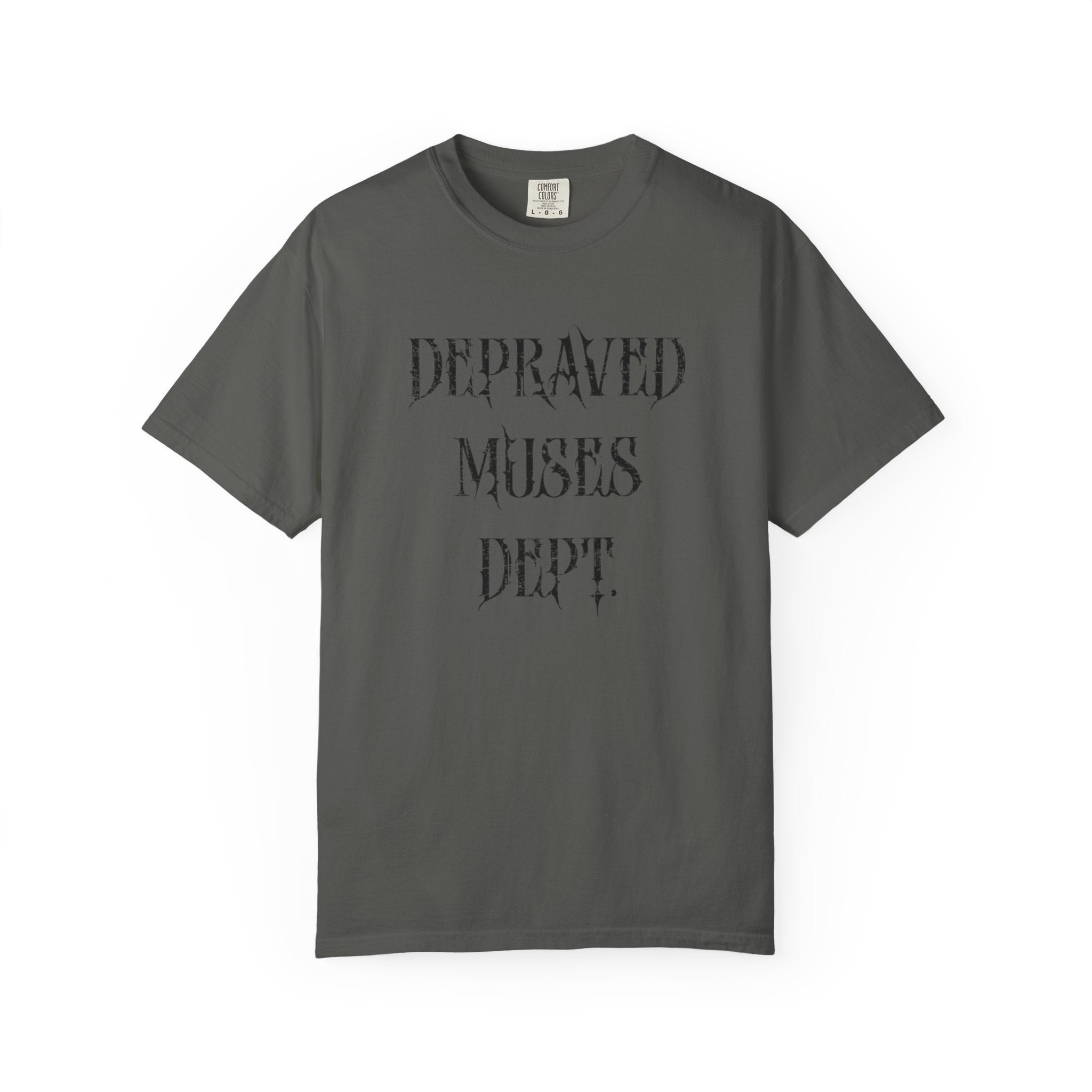 Depraved Muses Dept. Unisex Garment-Dyed T-shirt