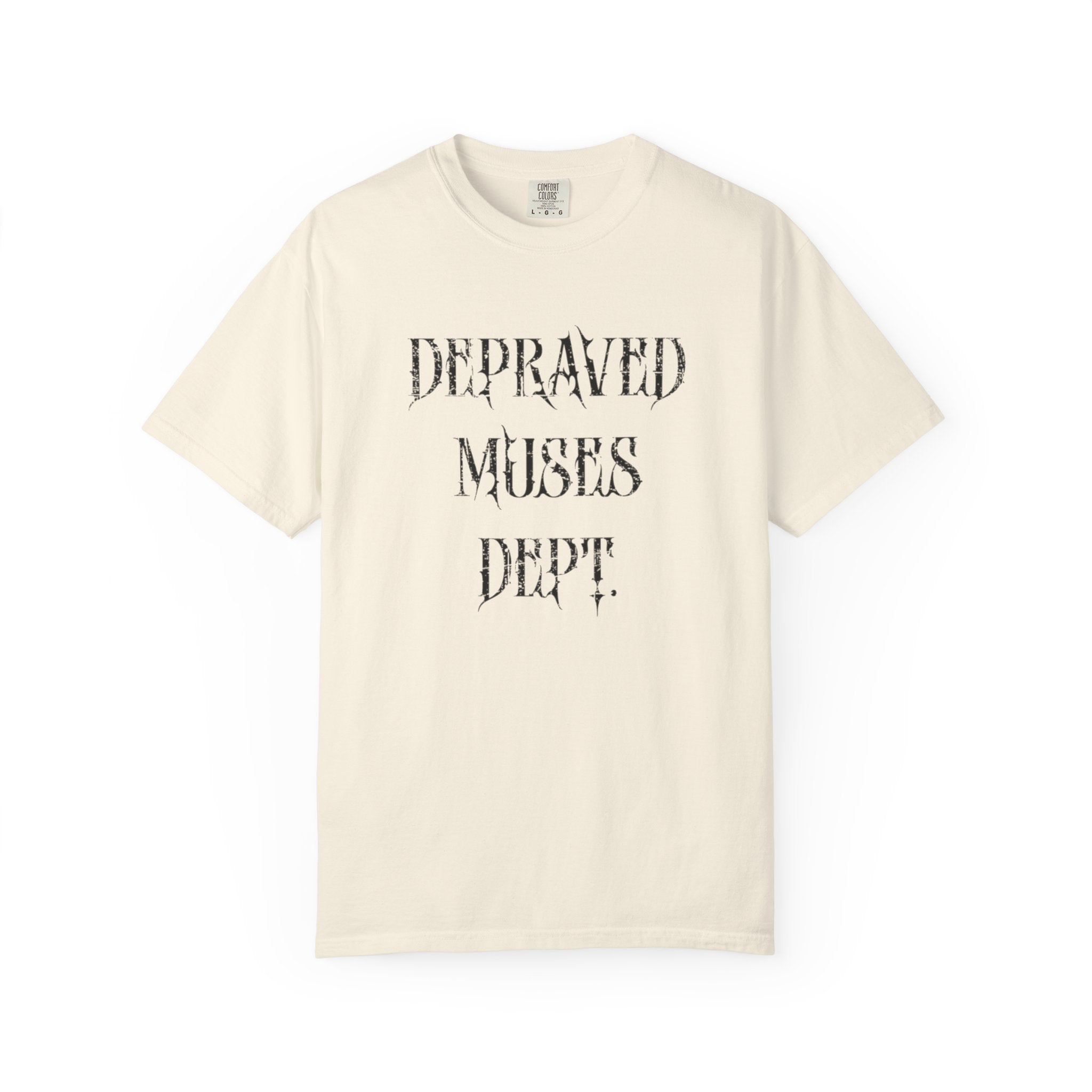Depraved Muses Dept. Unisex Garment-Dyed T-shirt