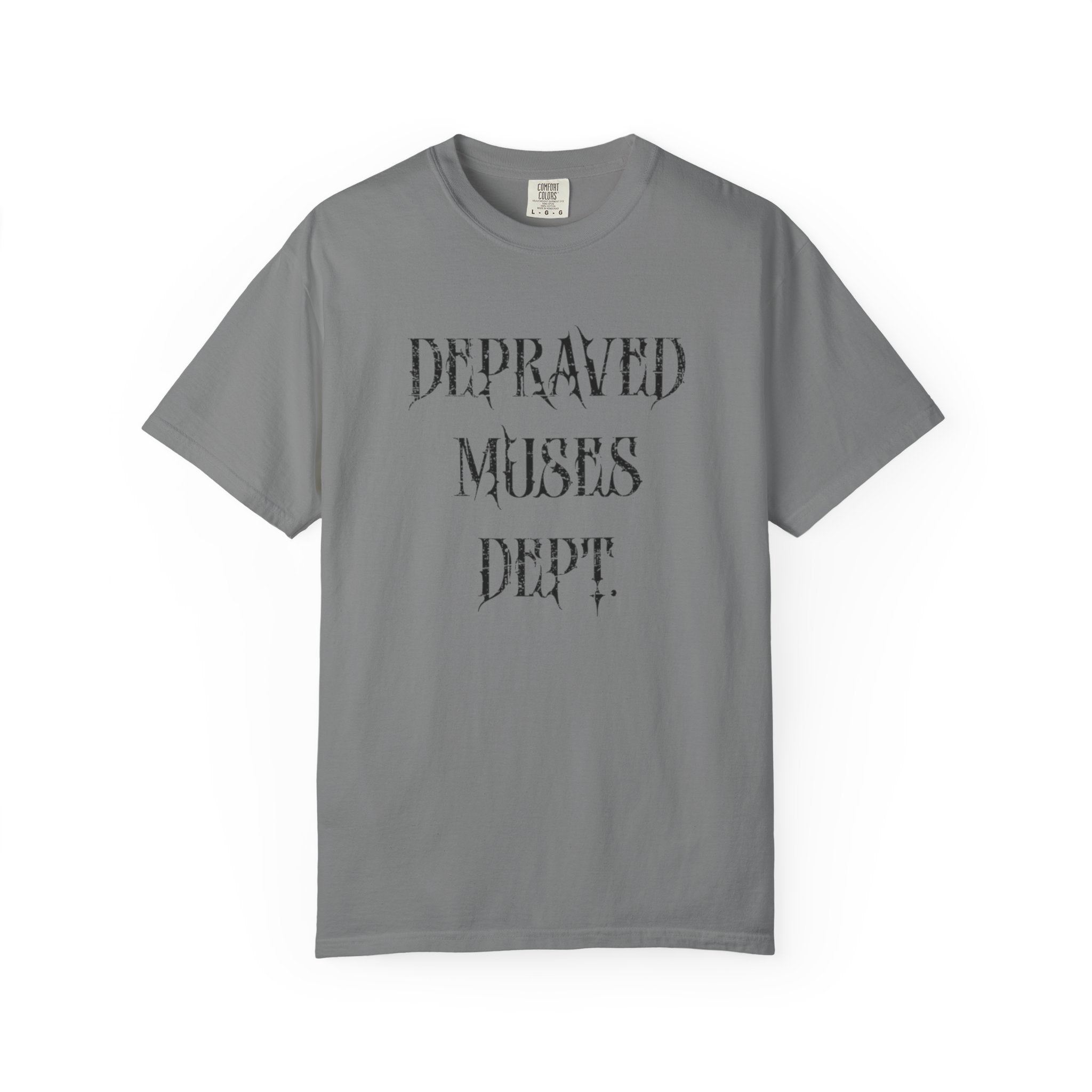 Depraved Muses Dept. Unisex Garment-Dyed T-shirt