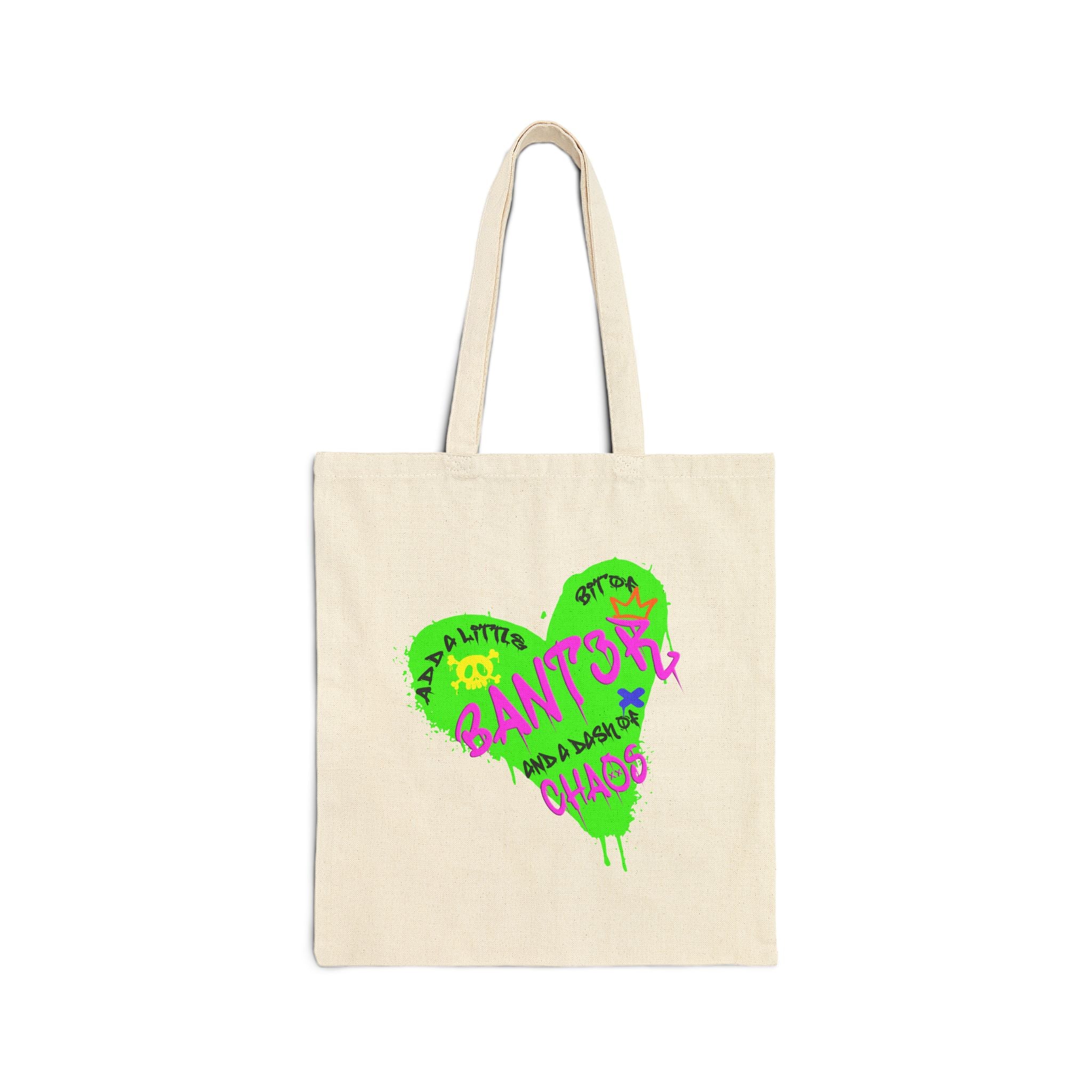 DJ KRIMMER Logo Cotton Canvas Tote Bag