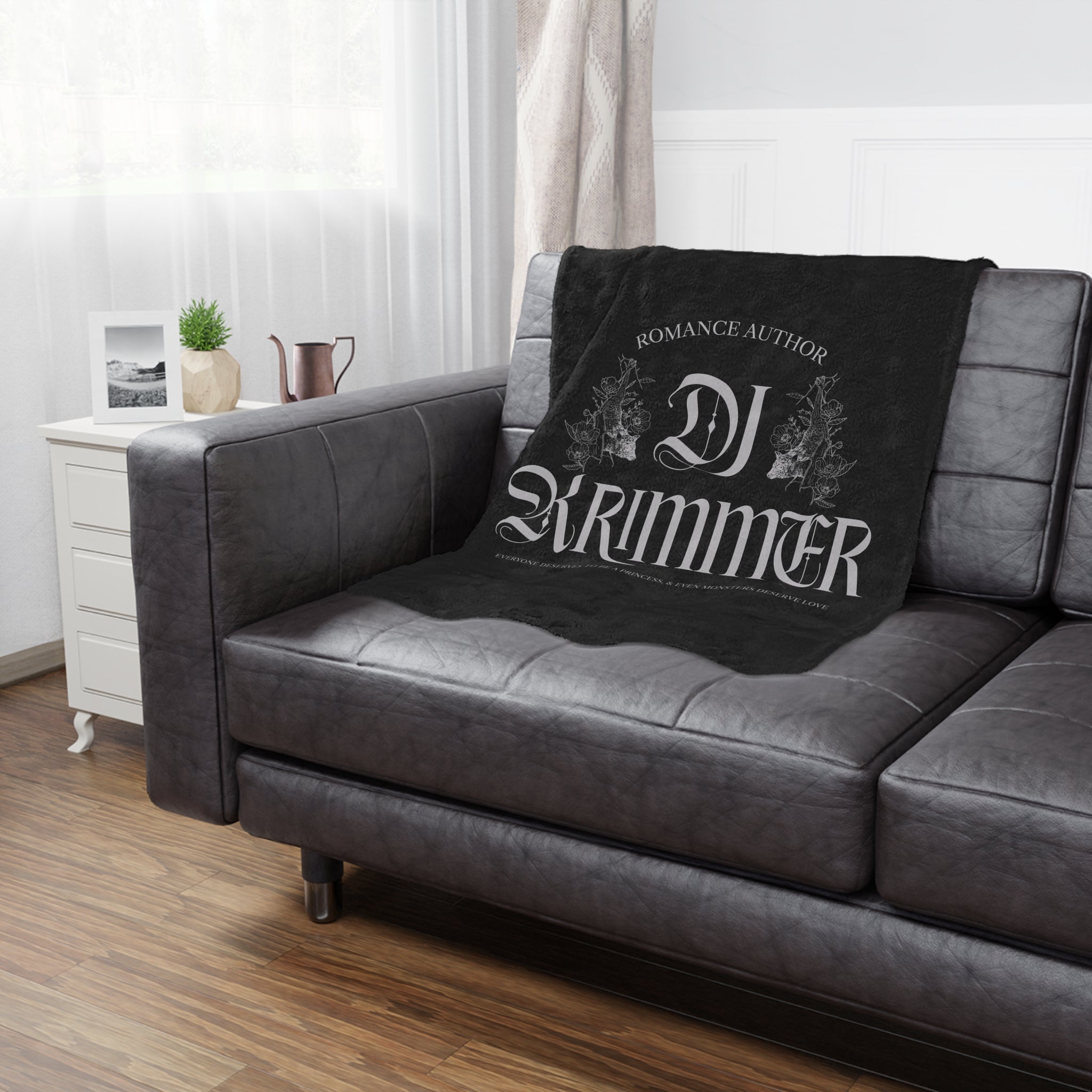 DJ Krimmer Logo Minky Blanket