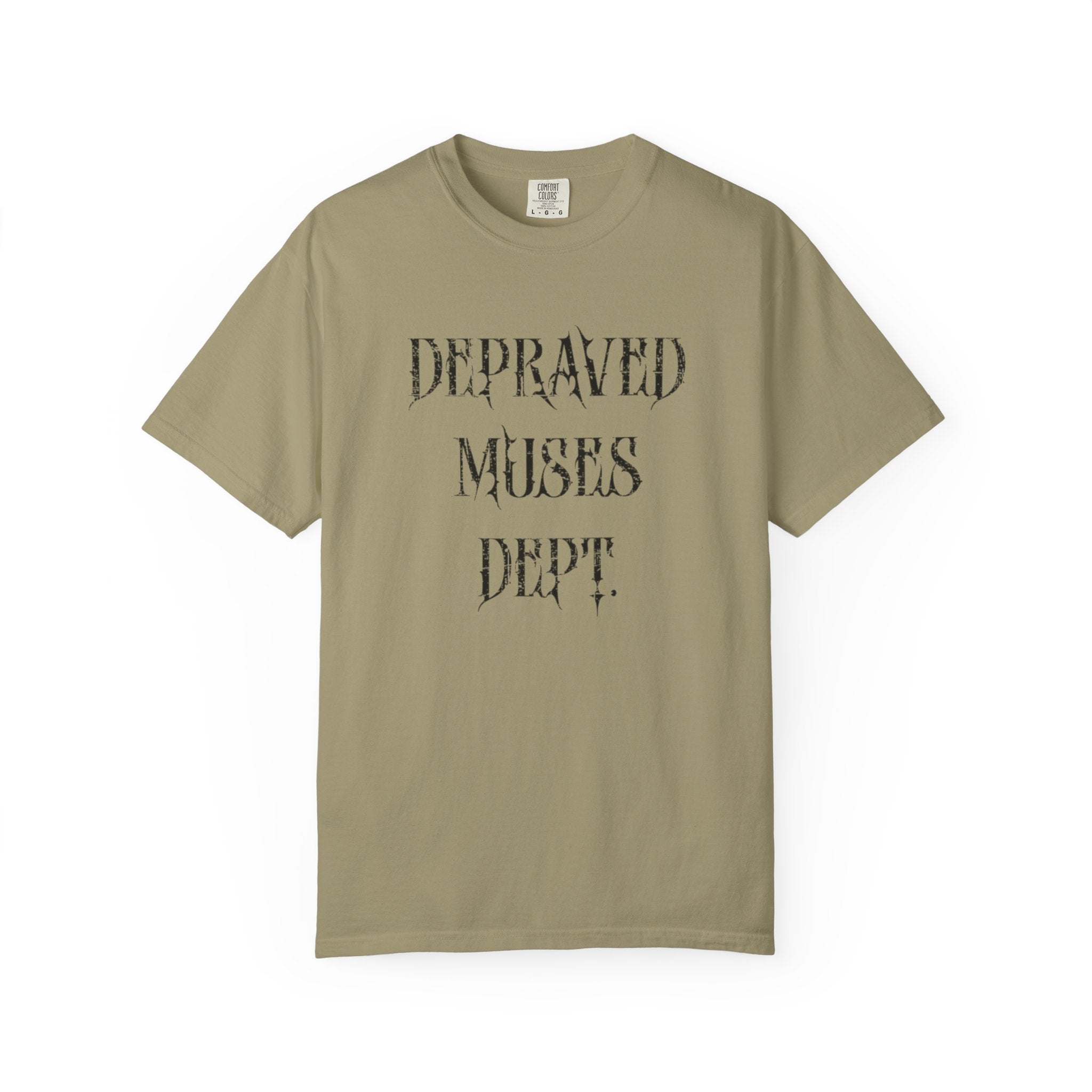 Depraved Muses Dept. Unisex Garment-Dyed T-shirt