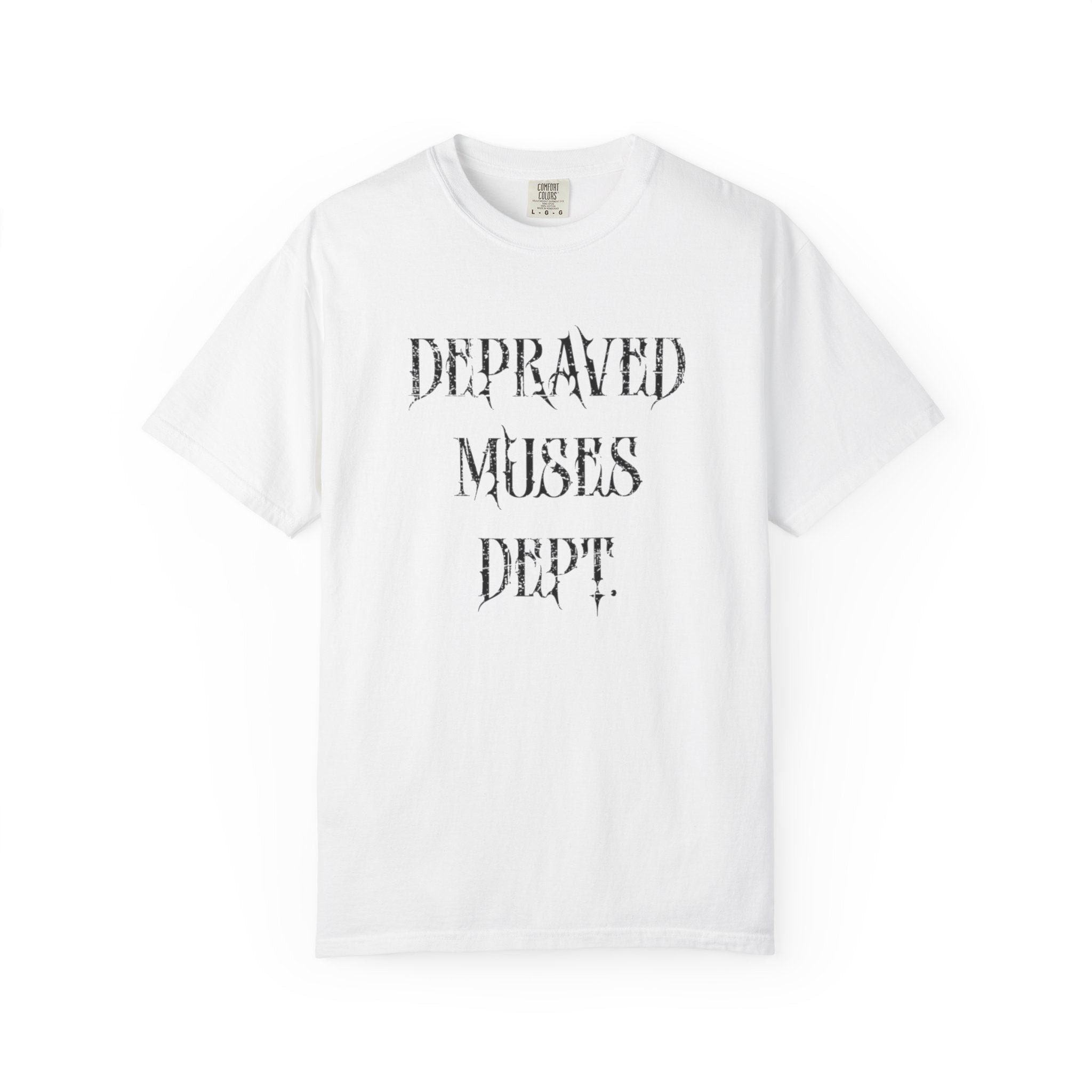 Depraved Muses Dept. Unisex Garment-Dyed T-shirt