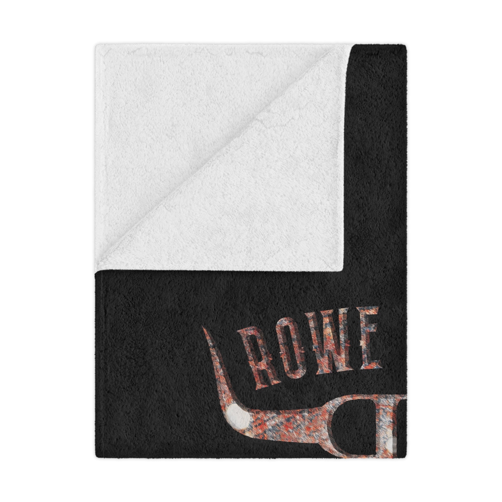 Rowe Ranch Logo Minky Blanket