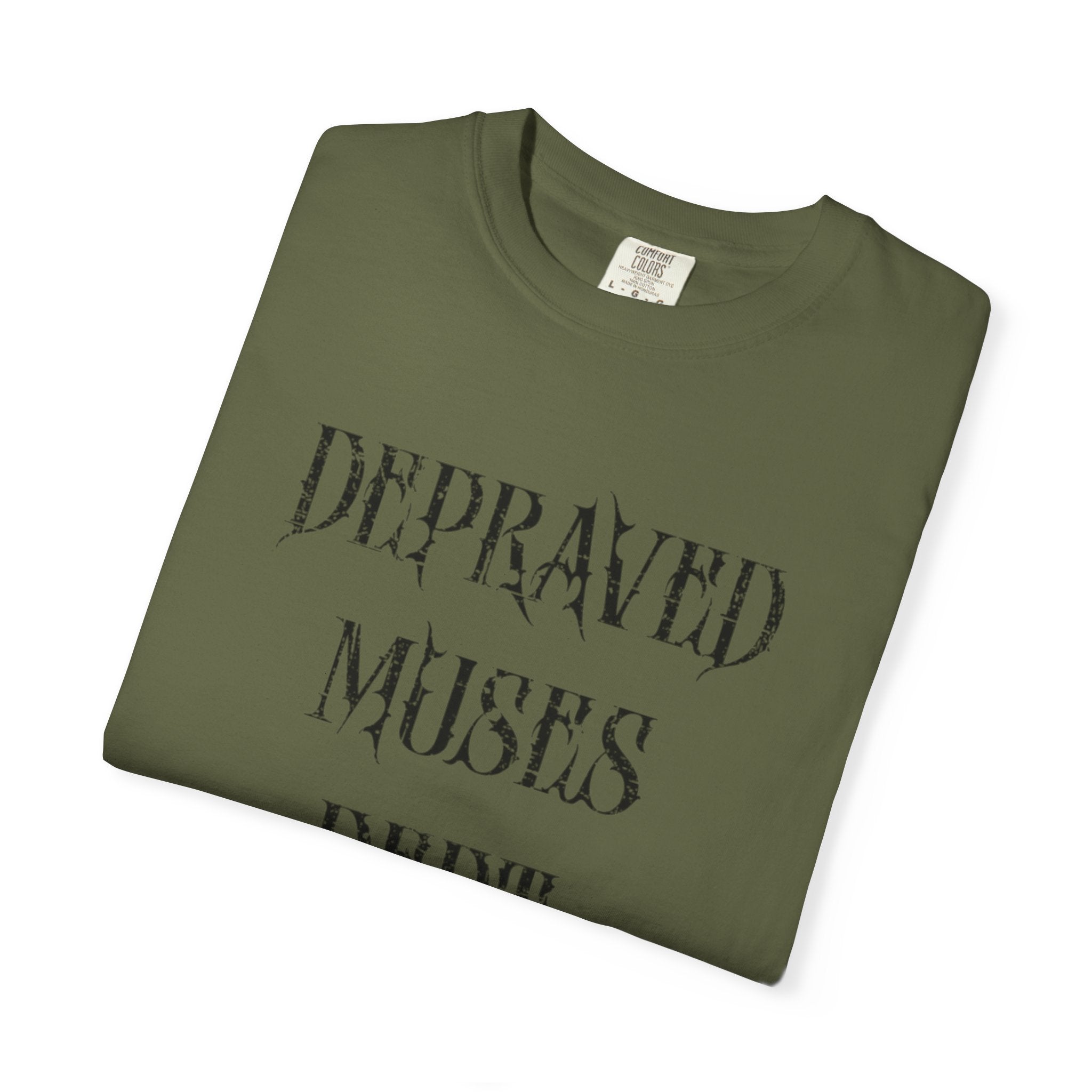 Depraved Muses Dept. Unisex Garment-Dyed T-shirt