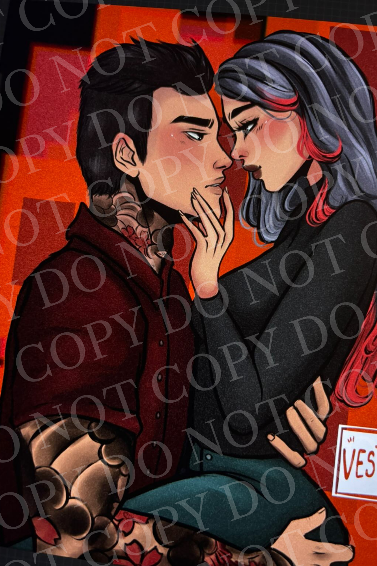 Hel's Ink Ash Sunday Red Background