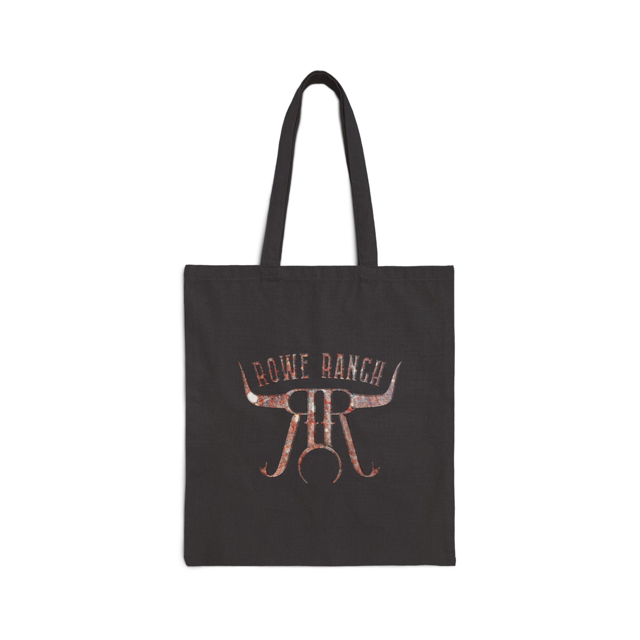 Rowe Ranch Logo Cotton Canvas Tote Bag