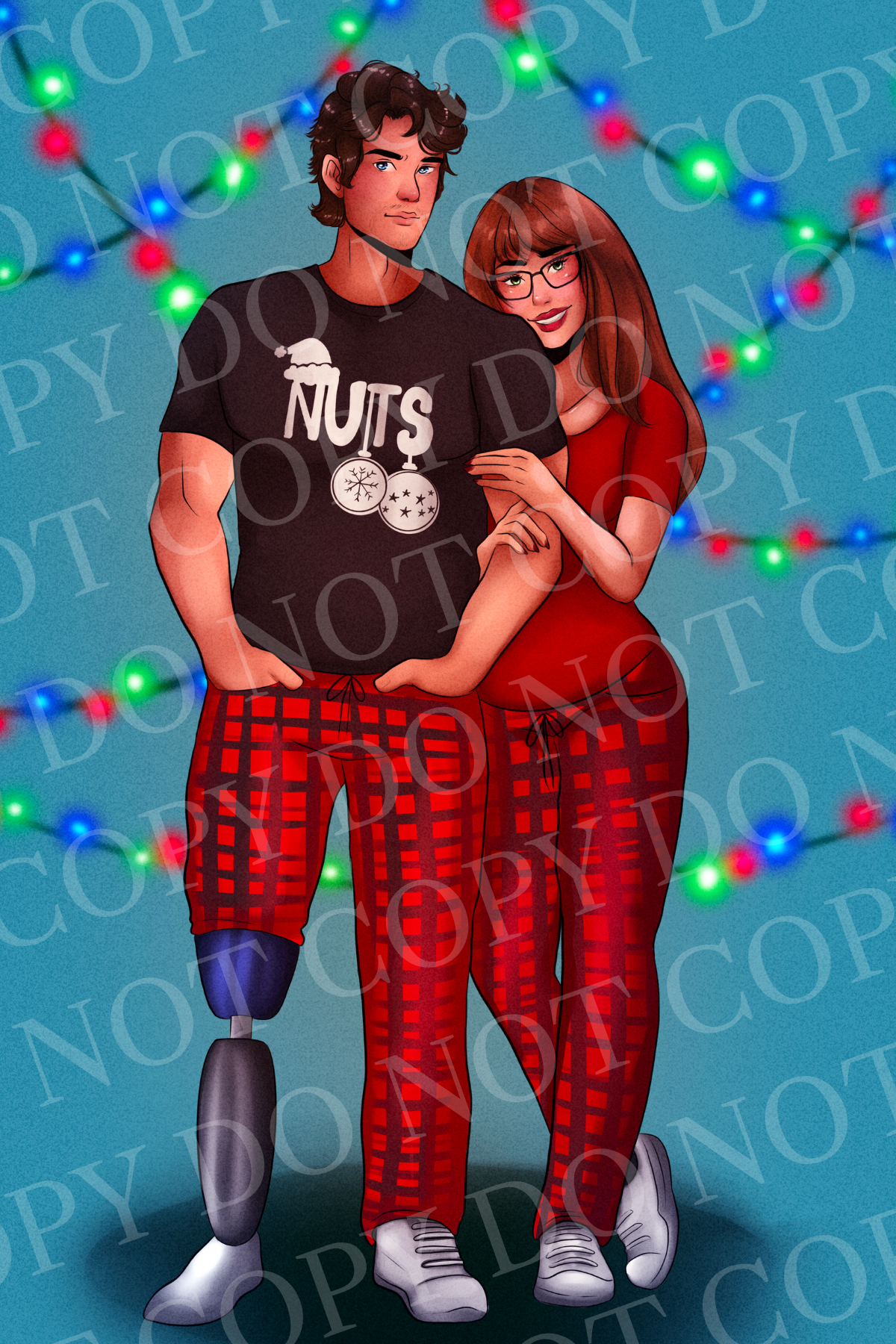 Jolly & Jaded - Grant & Elsie Blue Background