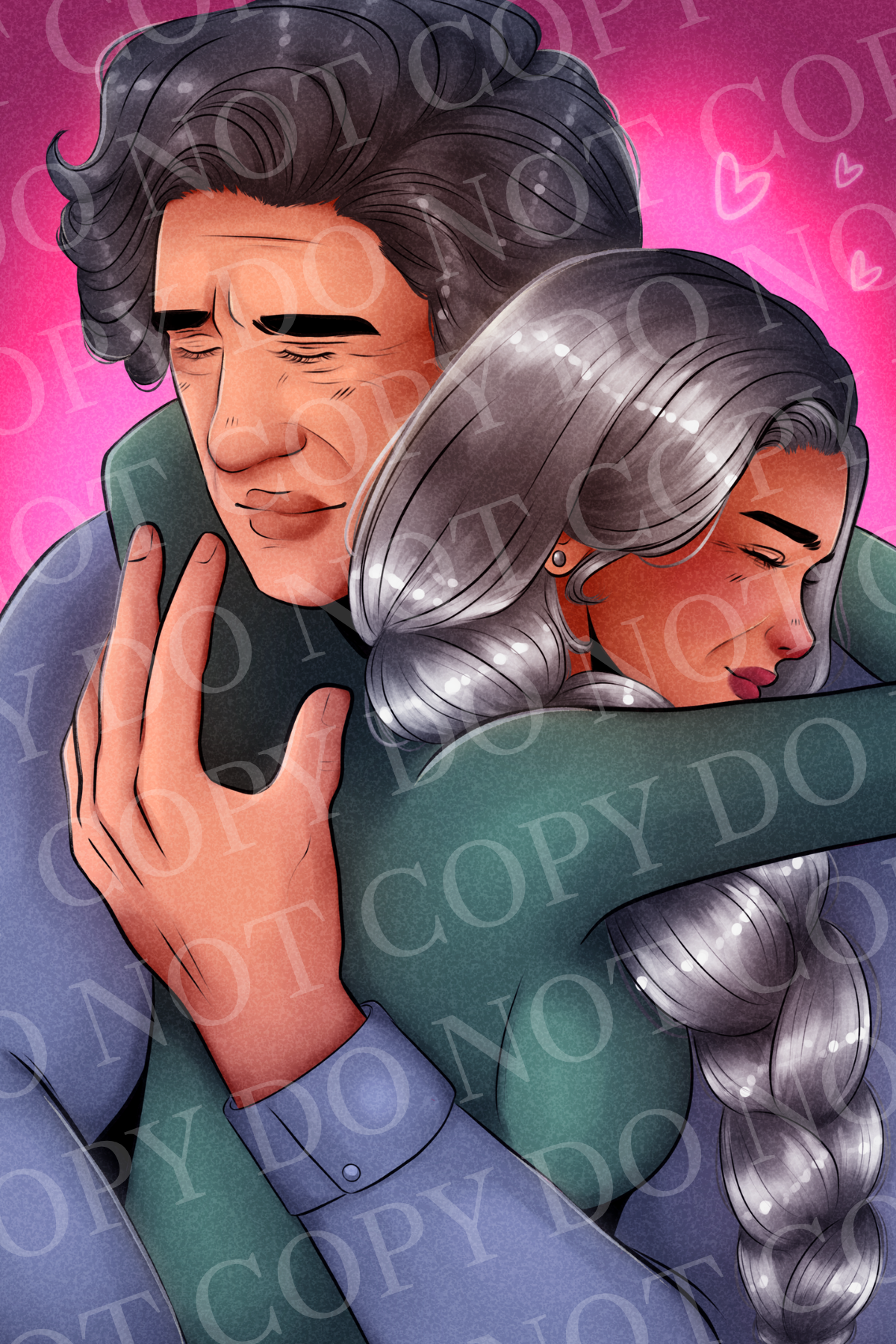 PS I'm With You - Nika & Dom Pink Background
