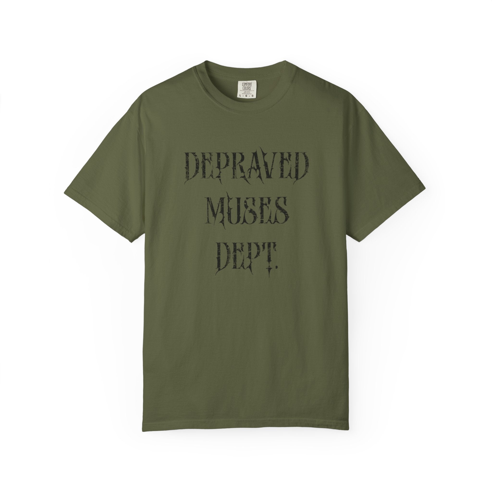 Depraved Muses Dept. Unisex Garment-Dyed T-shirt