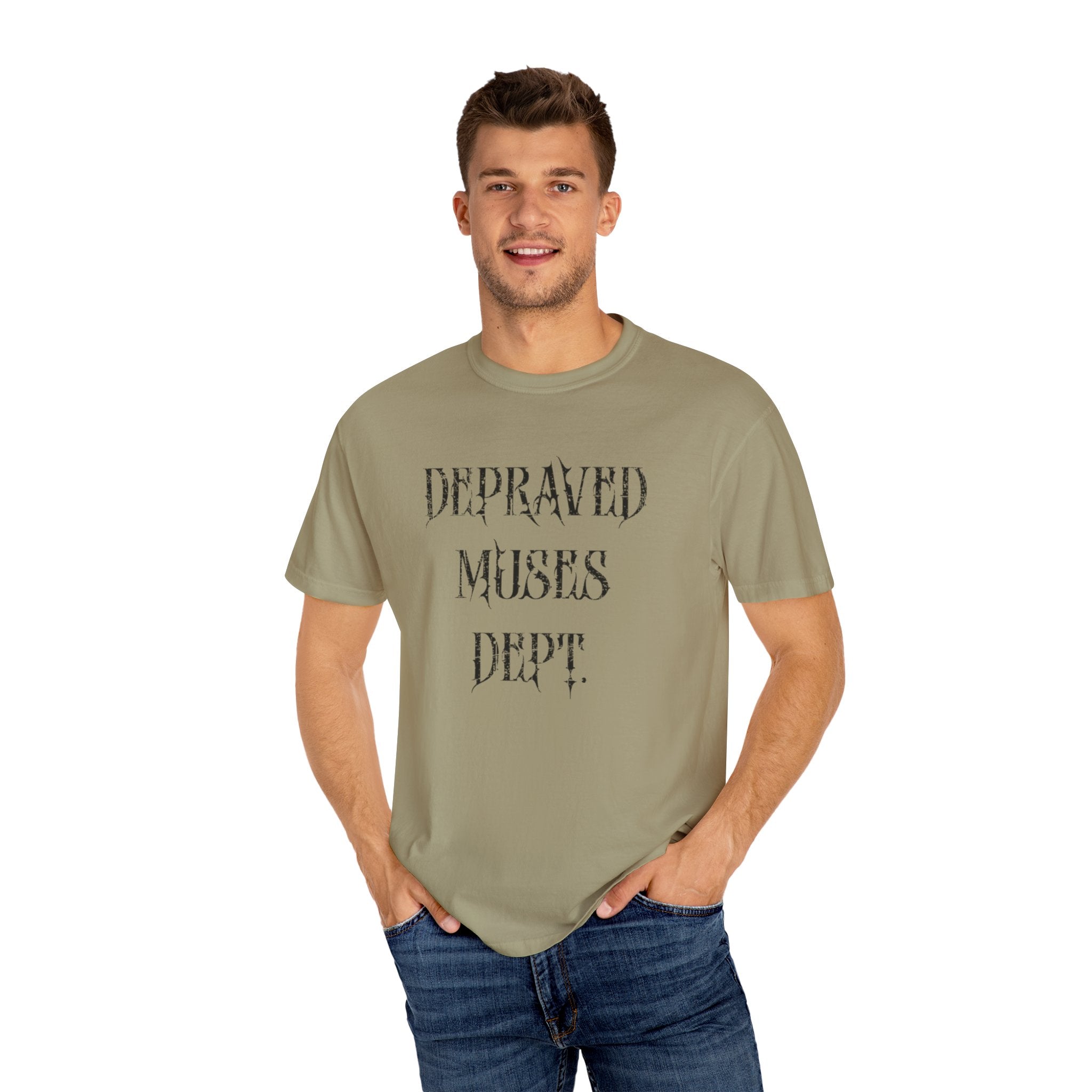 Depraved Muses Dept. Unisex Garment-Dyed T-shirt