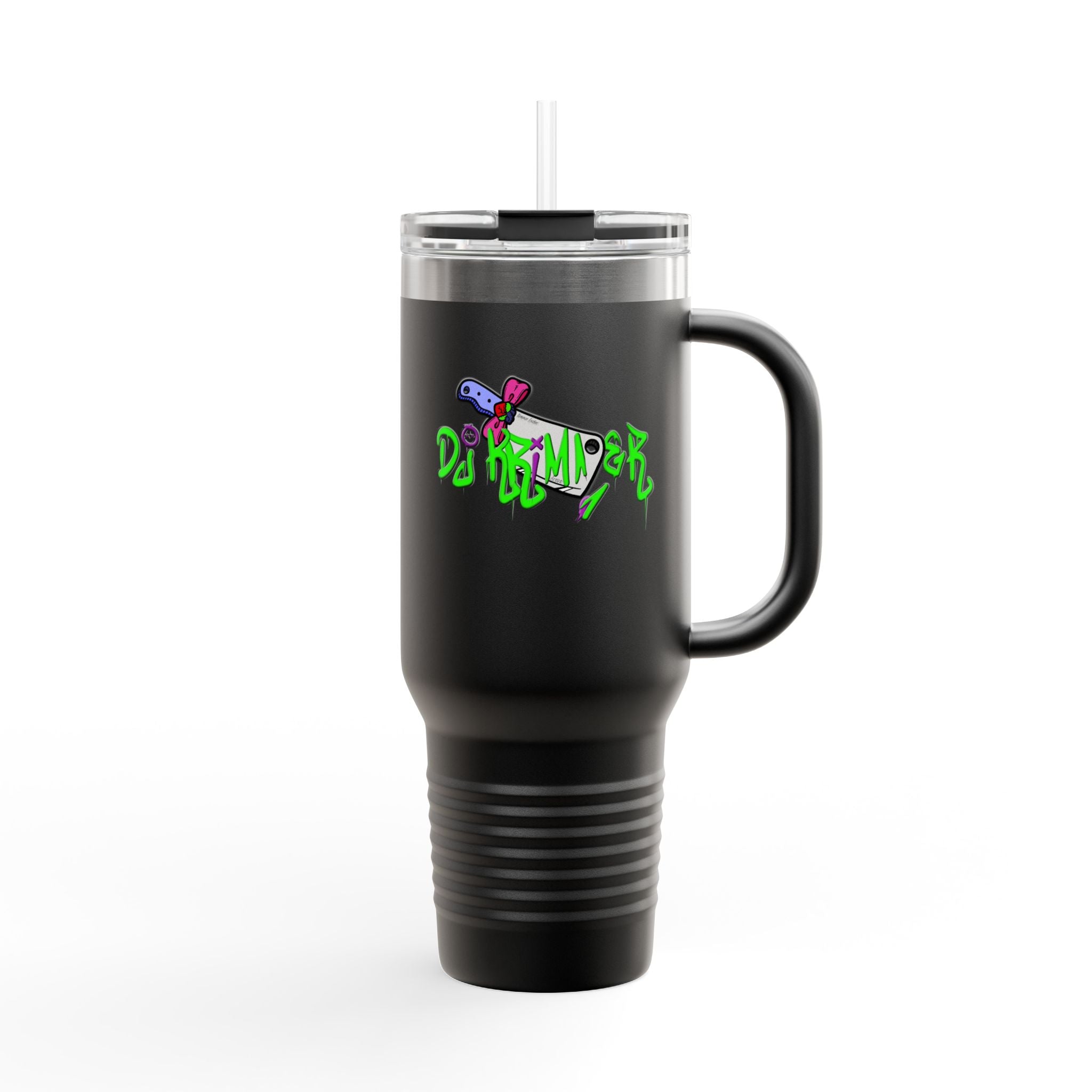 DJ Krimmer Logo Insulated Travel Mug, 40oz