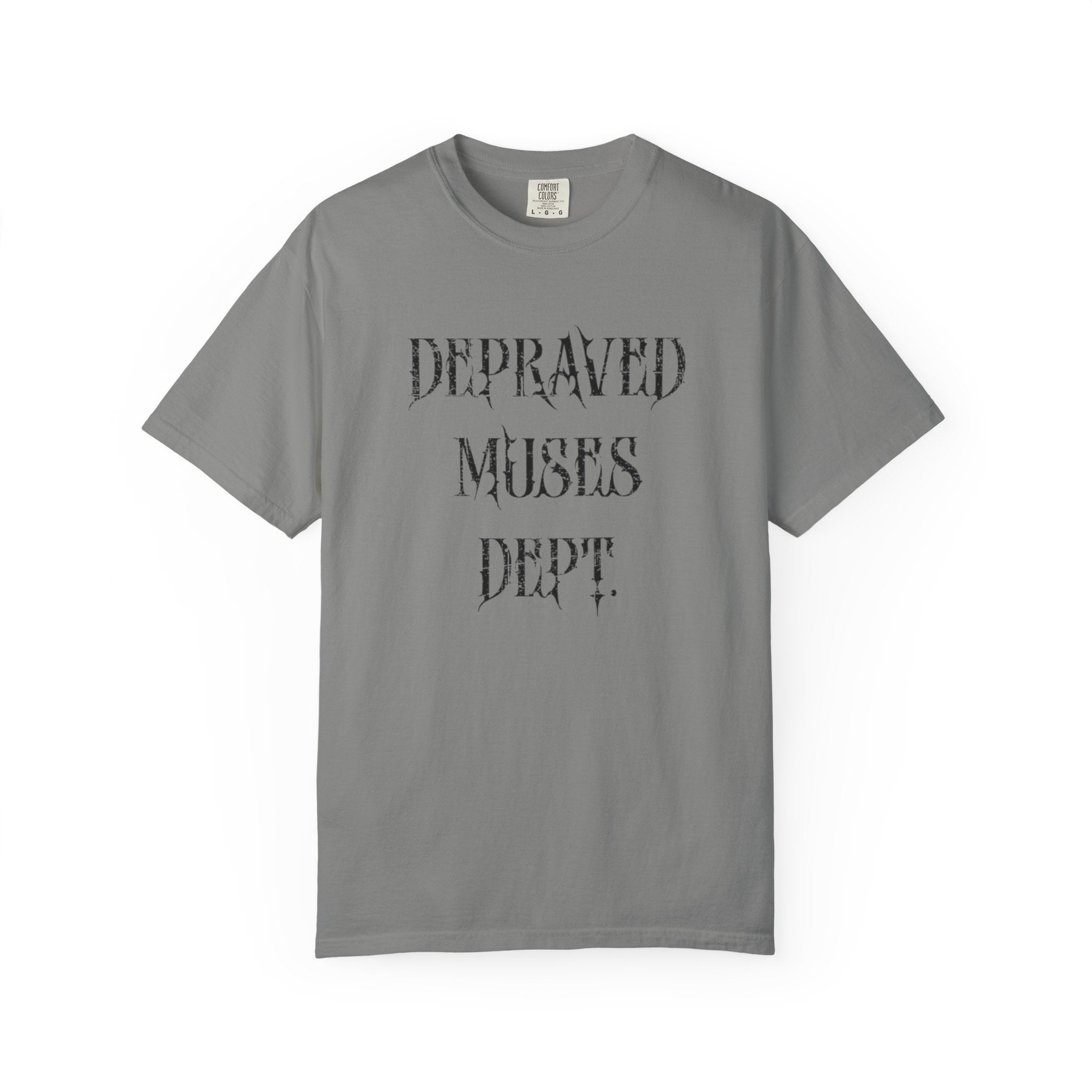 Depraved Muses Dept. Unisex Garment-Dyed T-shirt
