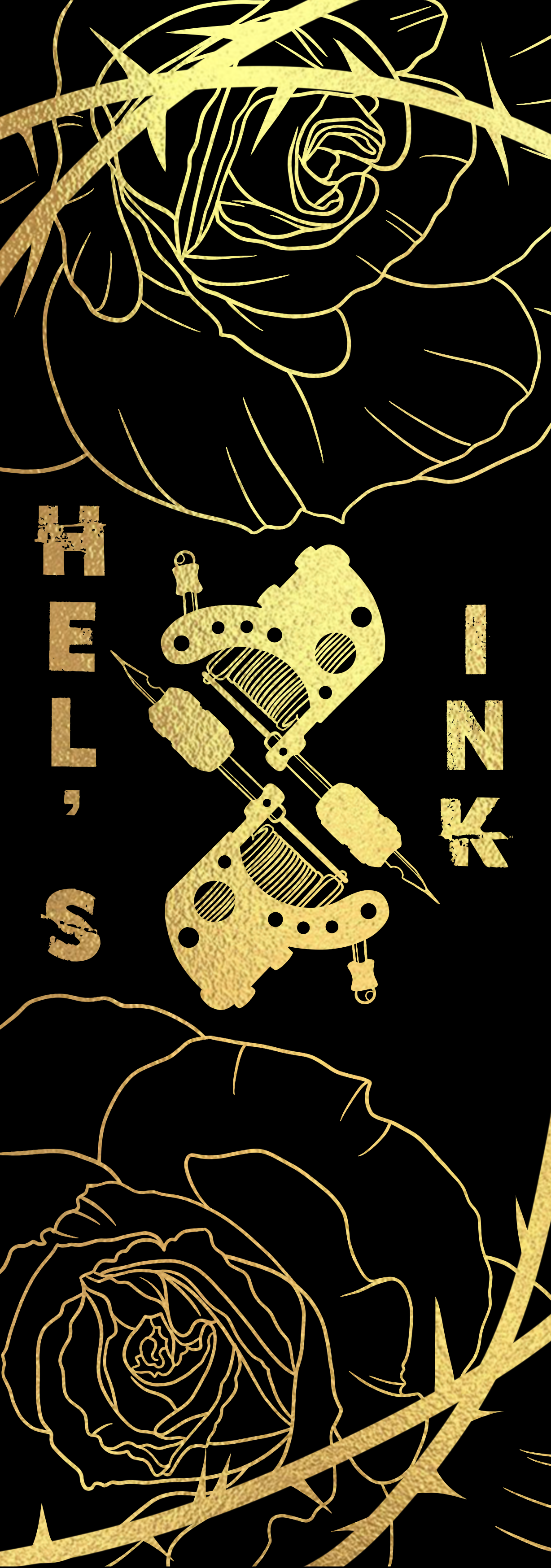 Hel's Ink Gold Foil Bookmark